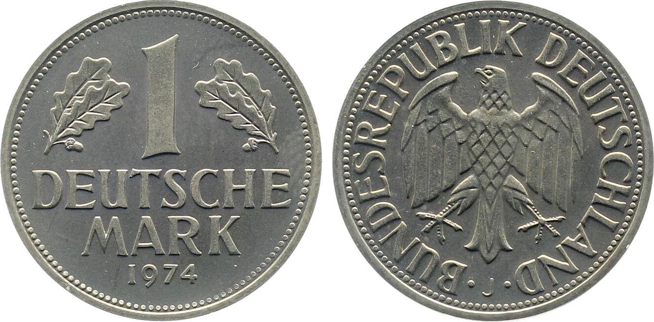 1 Mark 1974 J | Varianten | Ngb.88.1 . PP Proof