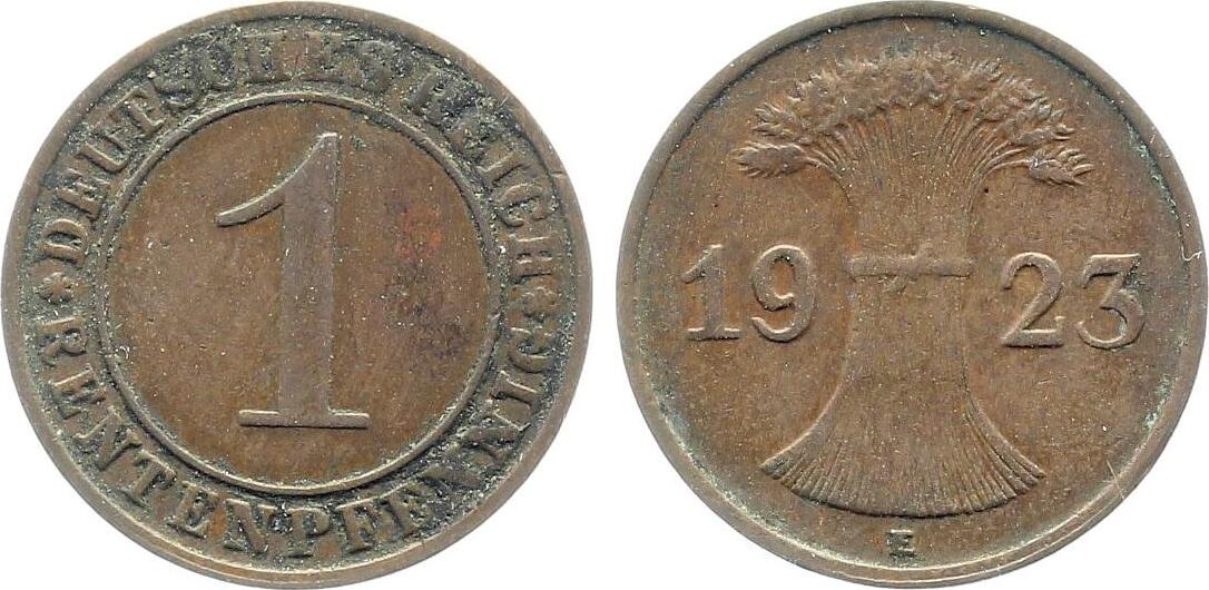 1 Pfennig 1923 E vz