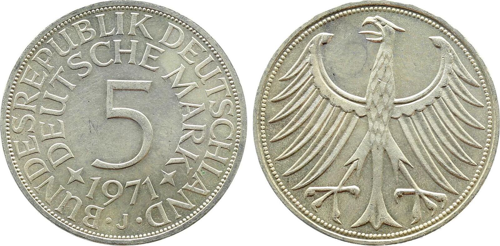 5 DM 1971 J stgl