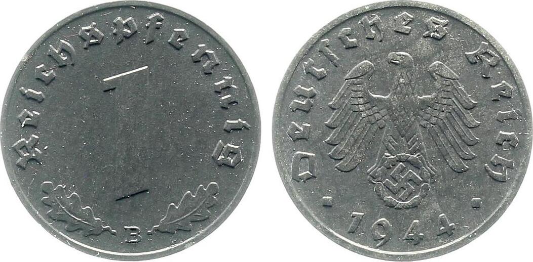 1 Pfennig 1944 B f.prfr