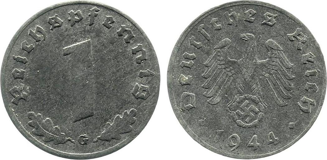 1 Pfennig 1944 G vz