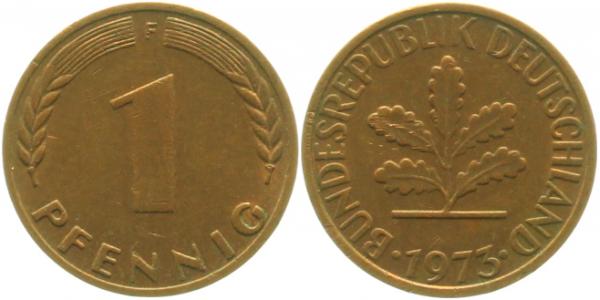 1 Pfennig 1973 F ss Ngb 42 1 ss