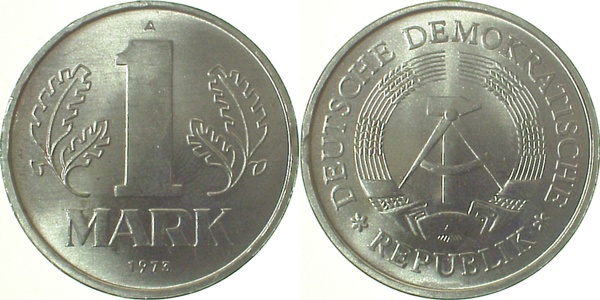1 Mark DDR 73A kl Zainende stgl J1514 stgl 1 Mark