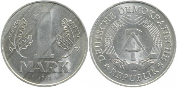 1 Mark DDR 1977 A Materialfehler ! Archiv F J1514 1 Mark