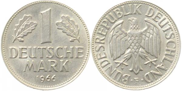 1 Mark 1966 F artfremdes Rohling 4,55g