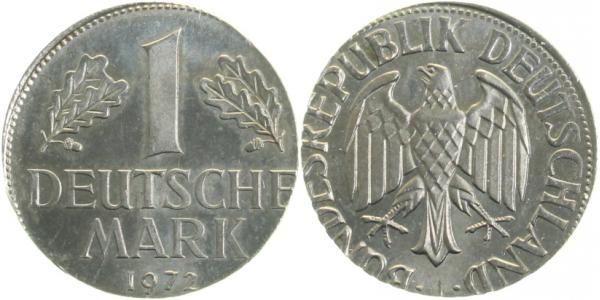 1 Mark 1972 J auf fremden Rohling 3,97g