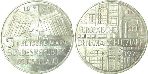 5 DM Denkmalschutz Zainende prf J417 prf 5 DM