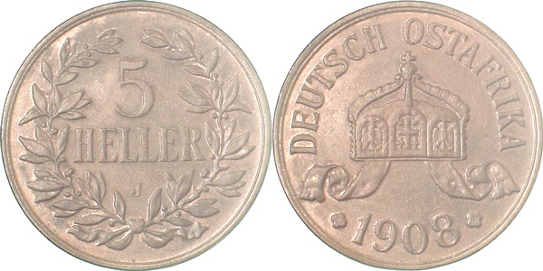 5 Heller 1908 J DOA Fälschung J717