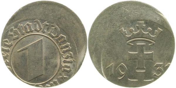 1 Gulden 1932 Danzig vorzüglich Gdansk D15