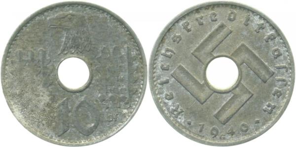 10 Pfennig 1940 G Reichskreditkassen JN 619
