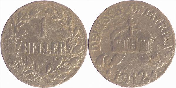 1 Heller 1912 J Deutsch Ostafrika ss JN 716