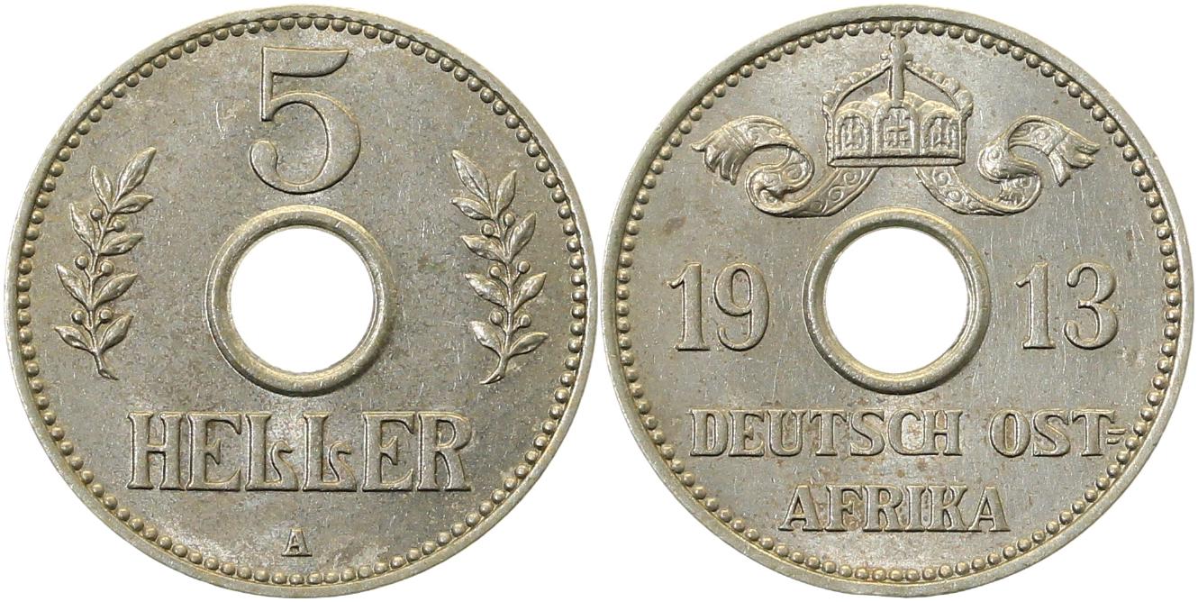 5 Heller Lochgeld 1913 A JN 718 DOA