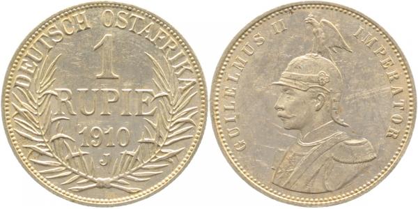 1 Rupie Deutsch Ostafrika 1910 J JN722