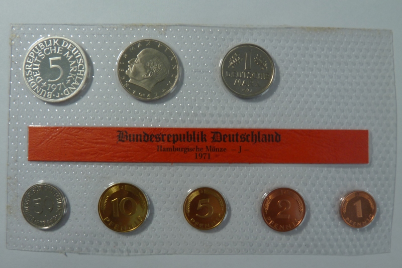 Jahressatz 71J Pp 8 Münzen ! Js-71J Pp