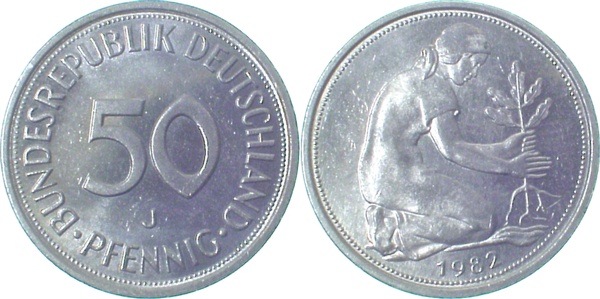 50 Pfennig 1982 J Lichtenrader PrägungJ384
