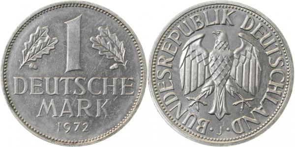 1 DM 1972 J RS: Lichtenrader Prägung J385