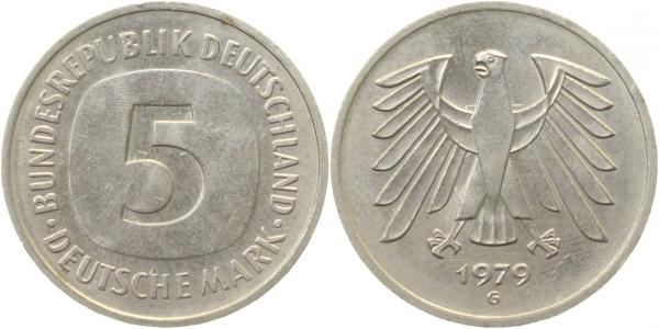 5 DM 1979 G starke Lichtenrader Prägung J415