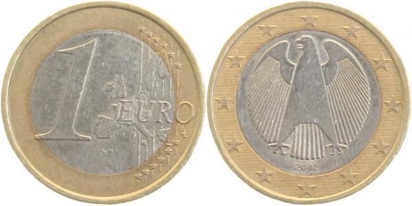 1 Euro 2002 J unmagnetisch J488