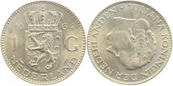 1 Gulden Niederlande 1964