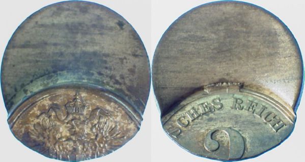 2 Pfennig J002 dezentriert geprägt ca. 60%