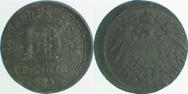 10 Pfennig 1921 D15 vz J299 vz 10 Pfennig