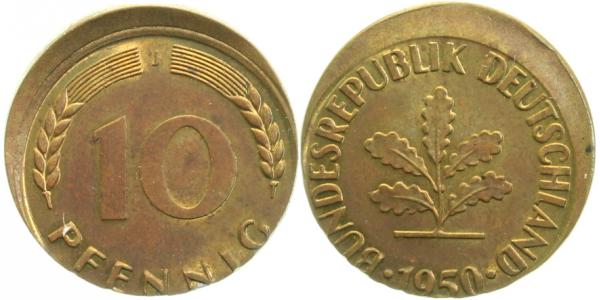 10 Pfennig 50J D10-15 bfr J383 bfr 10 Pfennig