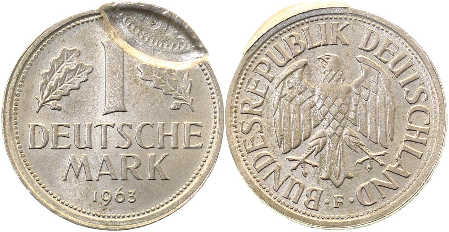 1 DM 1963 F J385 Unikat 2. Prägung