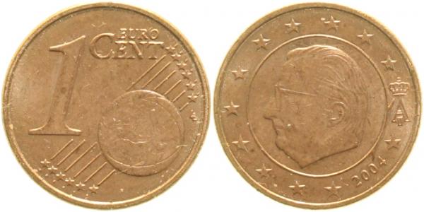 1 Cent 2004 Belgien extrem deutlich