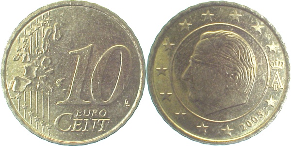 10 Cent 2005 Jhszahl komplett in einem Feld !