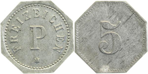 Probe Notgeld Freizeichen P Rückseite 5