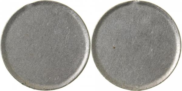 10 Pfennig Rohling gestaucht J004 10 Pfennig