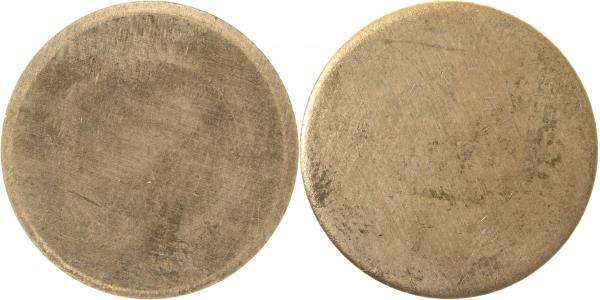 5 Pfennig Rohling ungestaucht J382 5 Pfennig