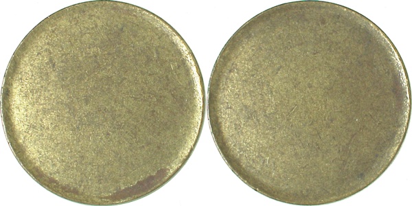 10 Pfennig Rohling Bund gestaucht J383