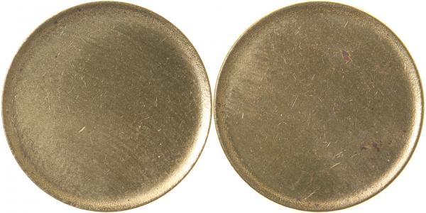 10 Pfennig Rohling ungestaucht
