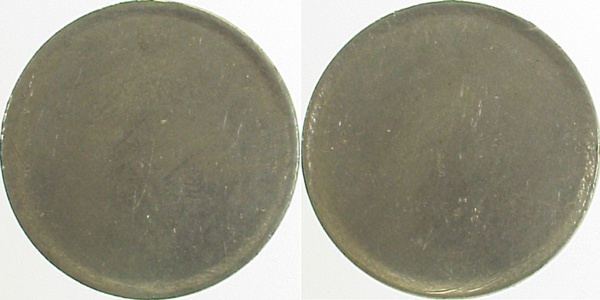 50 Pfennig Bund Rohling gestaucht J384