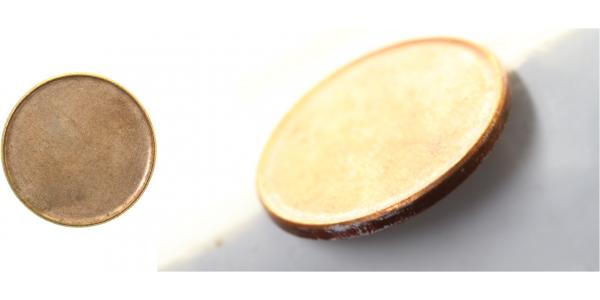 2 Eurocent Rohling gestaucht