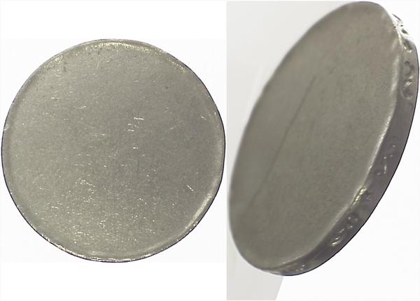 1 DM Rohling alte Randinschrift Deutsche Mark J385