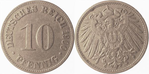10 Pfennig 1900 D prfr