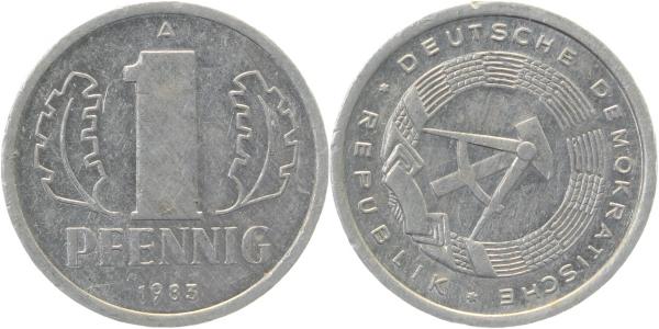 1 Pfennig DDR 83A S90 vz+ J1508 vz+ 1 Pfennig