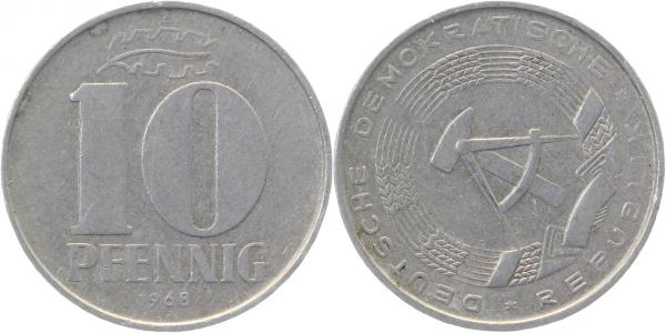 10 Pfennig DDR 68A S315 ss ! J1510 ss 10 Pfennig