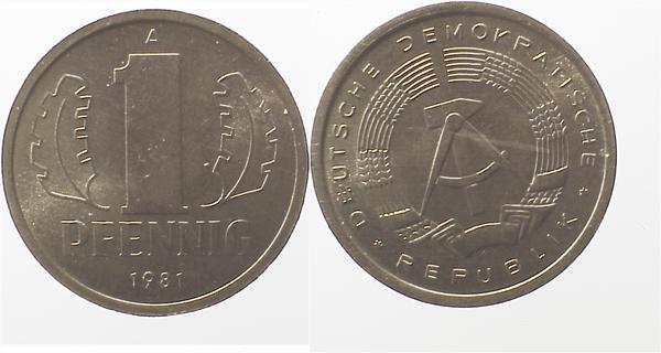 10 Pfennig DDR 81A S25 vz J1510 vz 10 Pfennig