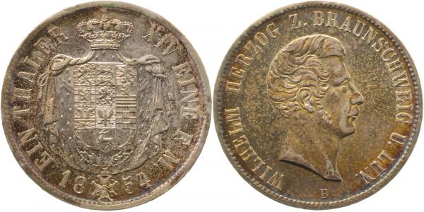 1 Taler 1854 B herrliche Patina Kahnt 155 Dav 636 AKS 81