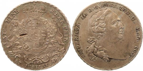Taler Hessen Kassel 1766 Friedrich SchrötlingsfehlerDavid 2