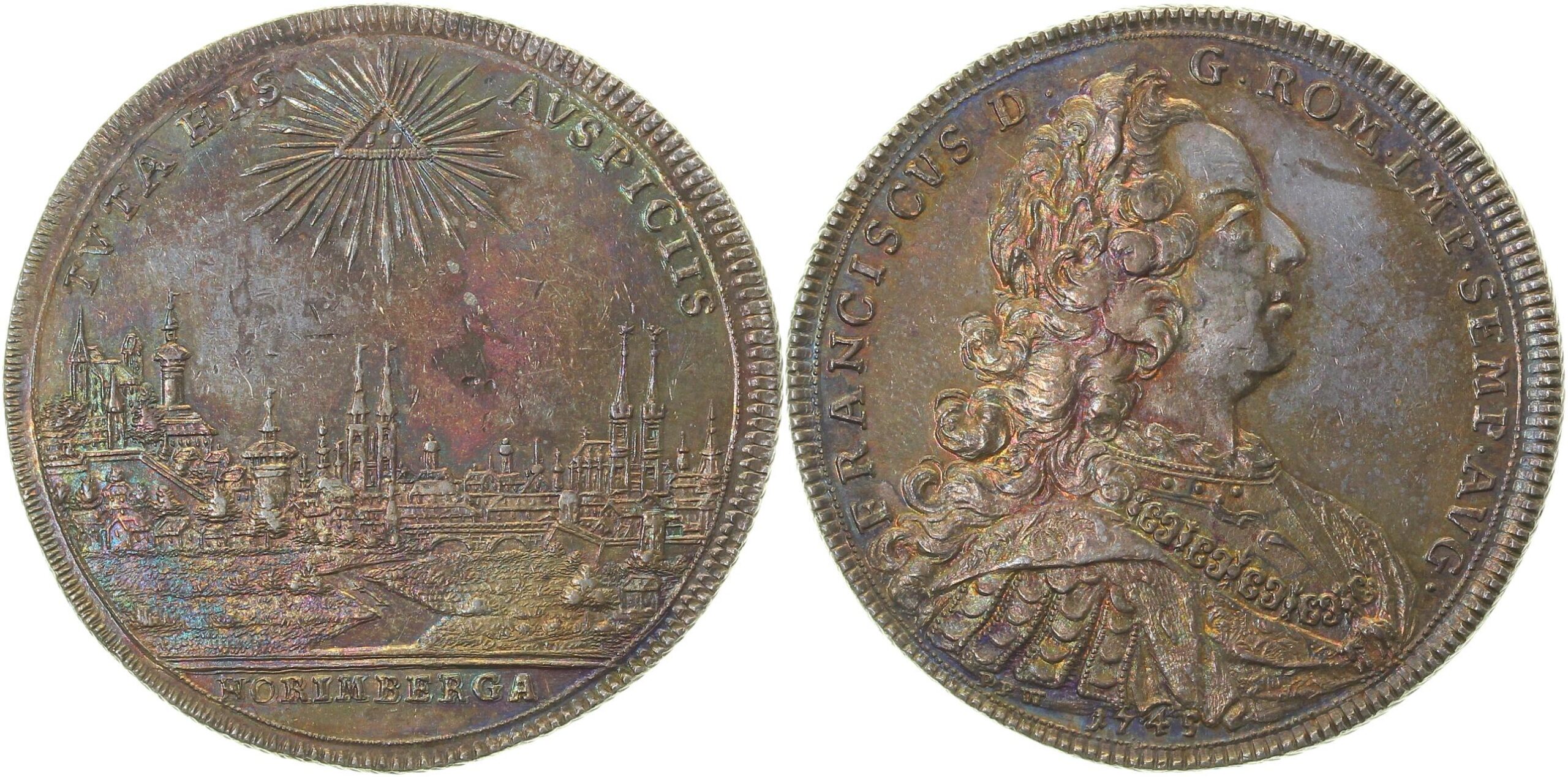 Taler Nürnberg Stadtansicht Franz, ohne Jahr Dav 2483