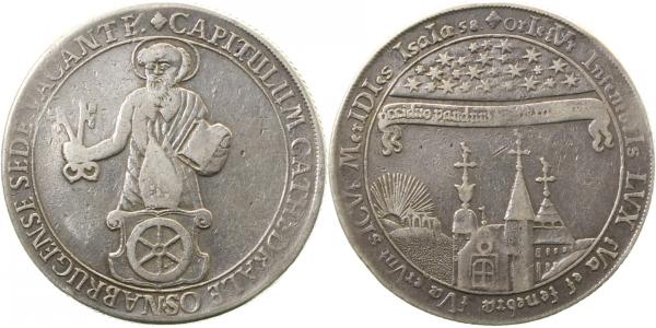 1 Taler Osnabrück 1698 Sedisvacanz D 5677 fast ss