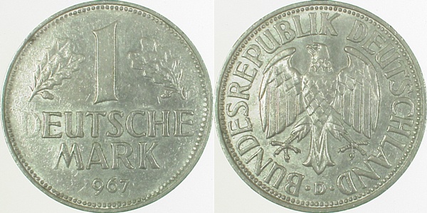 1 DM 67D 1 f n vorh J385 1 DM