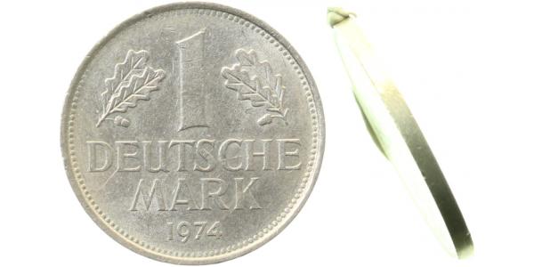 1 DM 1974 F o Rändelung vz/stgl J385 vz / stgl 1 DM