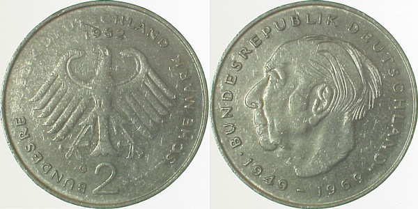 2 DM 82G Ss Rs Rdschr schw gep J407 Ss 2 DM