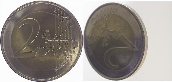 2 Euro 2002 F ohne Randinschrift