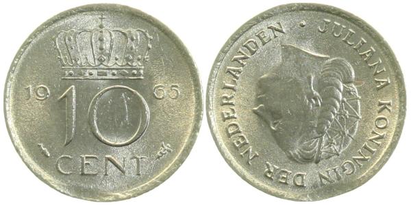 10 Cent 1965 stgl Zainende